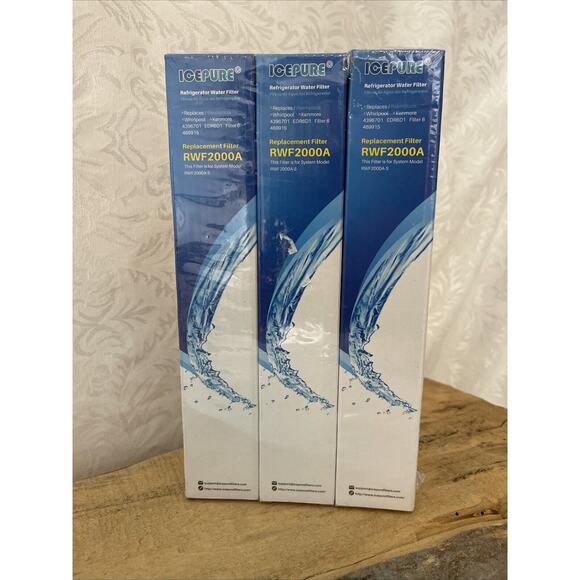 ICEPURE 3‎ Pack 4396701 469915 EDR6D1 RWF2000A Filter 6 L200V Water Filters - Picture 1 of 7